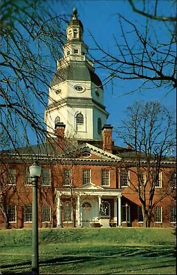 Maryland Annapolis State House Built 1772 ~ Postcard  Sku459 • $1.99