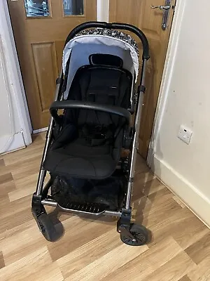 Mamas & Papas Urbo Black Pushchairs Single Seat Stroller + Carrycot Same Design • £130