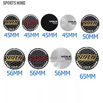 4PCS/set 45MM 50MM 56MM 65MM VOLK Racing Wheel Car Wheel Center Hub Cap Sticker • $9.20