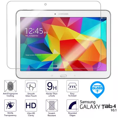 £4.29 • Buy For Samsung Galaxy Tab 4 10.1 Tempered Glass Screen Protector SM T530 T531 T535
