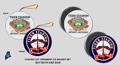 TIGER STADIUM Ornament / Magnets Set - Detroit Vintage Defunct Ballpark MLB • $6.99