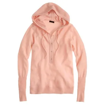 J.CREW COLLECTION Size XS Italian Cashmere Getaway Hoodie PINK Style 34051 $288 • $91.20