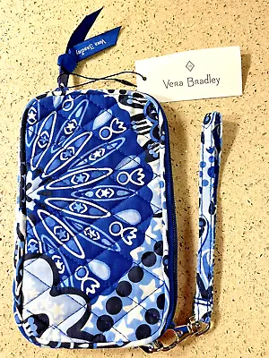 Vera Bradley Tech Case Wristlet/phone/Wallet Blue Star Medallion *retired Print* • $28.99