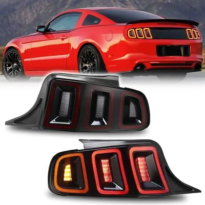 LED Tail Lights For 2010-2014 Ford Mustang Red Sequential Turn Signal Lights • $264.49