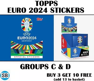 Topps UEFA Euro 2024 Stickers - Groups C & D • $1.80
