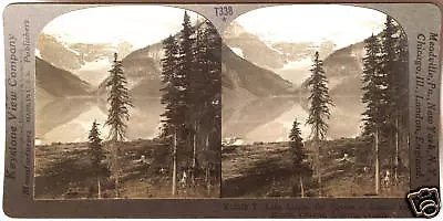 Keystone Stereoview Lake Louise/Mt. Victoria Alberta Of 1930’s T400 Set #T338 B • $0.99