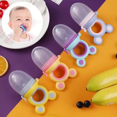 Feeding Dummy Pacifier Teethers Fruit Bite Bag Baby Food Feeder Vegetable Safety • $2.91