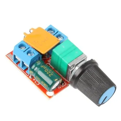 Mini Dc Motor PWM Speed Controller 3v-35v Speed Control Switch LED Dimmer 5a • $6.55