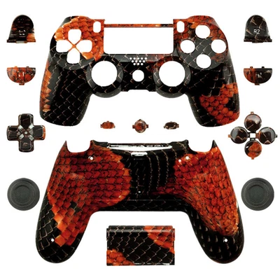 $32.49 • Buy Full Custom Shell Case Housing Mod Kit For PS4 Slim Pro Controller Snake Grain
