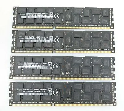 Mac Pro 4x 16GB (64GB) Hynix HMT42GR7DFR4C-RD PC3-14900R Server Memory A1481 • $179.95