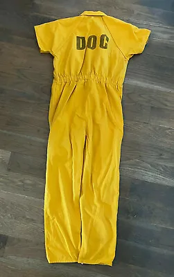 DOC Department Corrections Prison Prisoner Jail Inmate Uniform Jumpsuit Yellow • $69.99