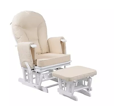 £229.99 • Buy Nursing Glider Chair - Sereno White With Footstool