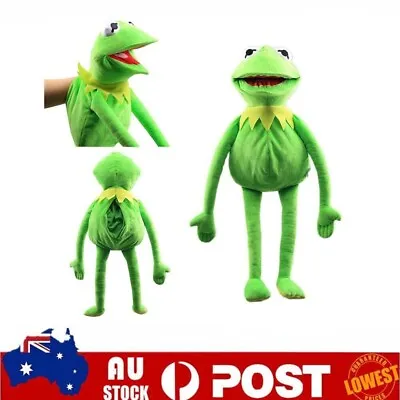 60cm Kermit The Frog Hand Puppet Soft Plush Stuffed Doll Toy Kid's Birthday Gift • $15.98