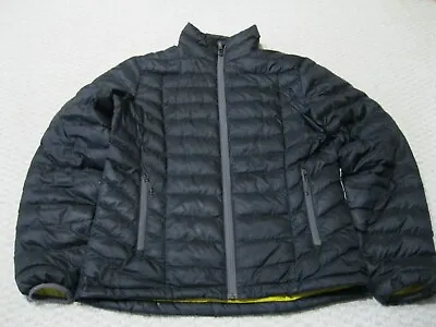 Sierra Designs Tuolumne Zip Stowable Ultra Light Quilted Jacket Black Men Small • $39