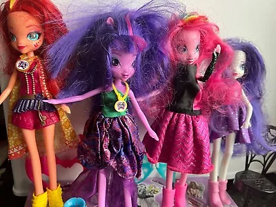 🌈B#8 My Little Pony 4 X Bundle Dolls With Everything Pictured ⭐️Ex Cond • £29.99