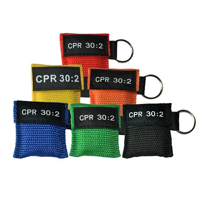 Cpr With Keychain Cpr Face Shield Pocket Aed 6 Colors Writing Cpr 30:2 New • £2.39