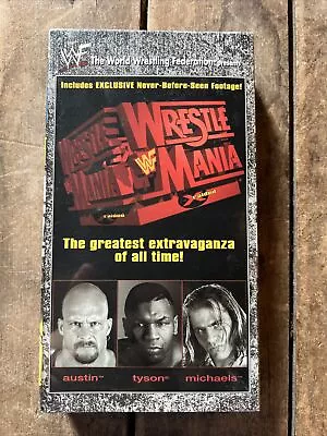 WWF WrestleMania 1998 - MIKE TYSON - STEVE AUSTIN  (VHS 1999 WWF ) NEW Sealed • $9.99