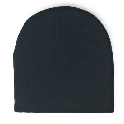 Winter 8' Beanies Classic Short Uncuffed Hats Skull Caps Acrylic Ski Unisex • $9.95