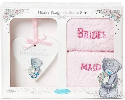 £8 • Buy Me To You, Will You Be My Bridesmaid Plaque And Bed Socks Gift Set
