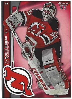 Martin Brodeur Fathead Tradeables New Jersey Devils Logo Decal 2013-14 #28 Hof • $9.95