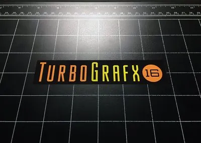 TURBO GRAFX 16 Vinyl Decal Sticker Retro Video Game TurboGrafx Tg16  • $3.99