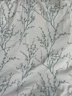 Beautiful Laura Ashley Pussy Willow Curtains Seaspray Approx 66” X 90” • £45