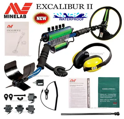 NEW Minelab Excalibur II 1000 Waterproof Metal Detector With FREE SHIPPING ! • $1699