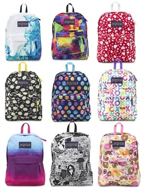 £25.95 • Buy JanSport SuperBreak Backpack/ Rucksack/ School Bag Black-Navy-Grey-Red JT501