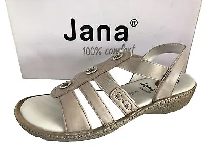 Jana Women’s Comfortable Flat Classic Everyday Shoes Sandal Size 6.5 Taupe • £19.99