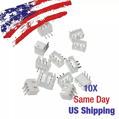 $5.87 • Buy JST XH2.54mm 3 Pin Right Angle Wire Cable Connector Header Male PCB USA! 10PCS