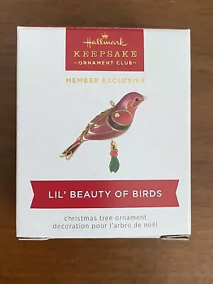 Hallmark 2023 Lil' Beauty Of Birds Keepsake Ornament Club Miniature Ornament • $39.99