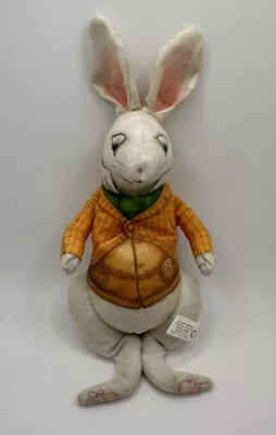 Vintage 1998 The Toy Works Printed Stuffed Plush Bunny Easter Spring • $14