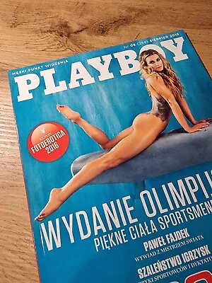 Playboy 8/2016 (Polish) - Pauline Baly  Vivi Orth Wiz Khalifa Dilma Rousseff • $14