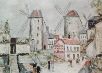 Windmills Of Montmartre(MINI PRINT) By Maurice Utrillo • $45