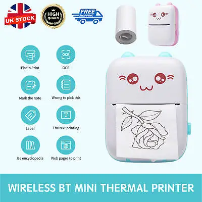£16.99 • Buy Mini Pocket Thermal Printer Bluetooth Mobile-Phone Label Photos Printing Machine