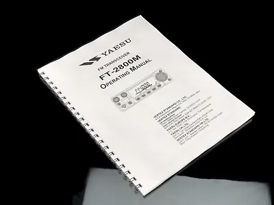 Yaesu FT-2800M Transceiver Instruction Manual Operating Guide Coil Bound • $17.95