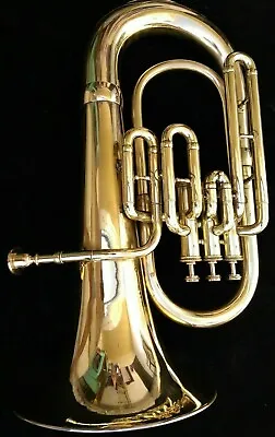 Euphonium Horn 4 Valve Marching Horn W/free Bag  Mouthpiece Brass Polish • $425