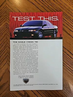 Vintage Chrysler Magazine Print Ad 1995 Eagle Vision • $9.99