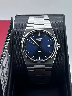 Tissot PRX T137.410.11.041.00 Stainless Steel Blue 40 MmDial Men's Quartz  Watch • £108