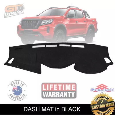 BLACK DASH MAT For Nissan Navara D23 NP300 ST-X ST SL PRO-4X 2/2021-2023 DM1603 • $89.95