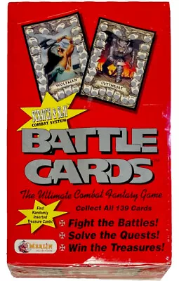 Battle Cards Combat Fantasy Game Box 36 Packs 1993 Merlin Collections SEALED NEW • $22.95