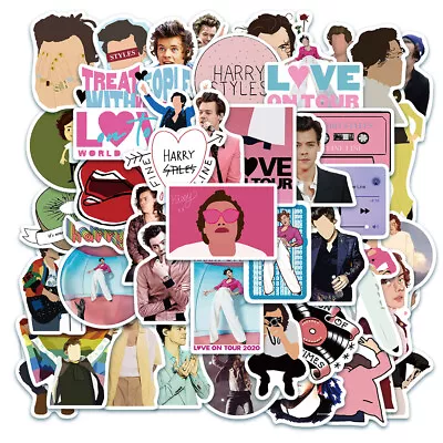 50pcs Harry Styles Music Decal Stickers Waterproof Laptop Skateboard Bottle Car  • $3.79