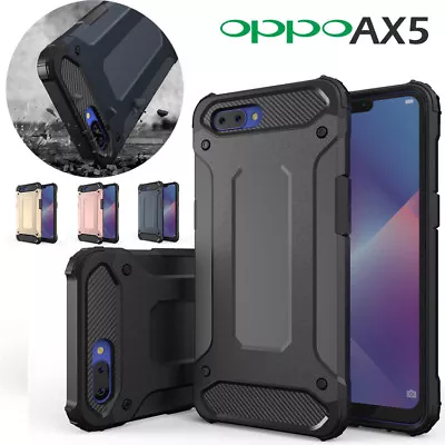 For Oppo AX5 Deluxe SHOCK-ABSORBERS Hybrid Dual Layer Case TPU Shock Proof Cover • $7.95