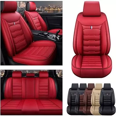 For Honda Waterproof Leatherette Car Full 5 Seat Cover Front Rear Seat Protector • $69.98