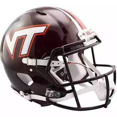 VIRGINIA TECH HOKIES NCAA Riddell SPEED Full Size Authentic Football Helmet • $259.99