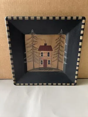 Primative/Rustic/Folk Art Sign/ Wall Hanging. “Bless This Cabin” Signed • $15