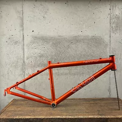 Vintage Caloi Team LX Frame 15 In MTB Small Bike 135 Mm Orange Alloy USA  ATB • $125.99