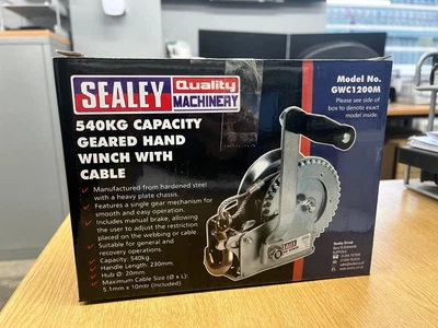 £25.99 • Buy Sealey Winch Geared Hand Winch 540kg Capacity Steel Manual Brake
