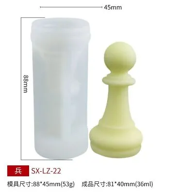 Chess Silicone Mold Chessboard Epoxy Clay Resin Molds DIY Home Decoration 1pc S • $15.56