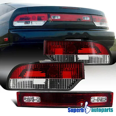 Fits 1989-1994 240SX S13 Hatchback Tail Lights Red Lamps Replacement • $119.66